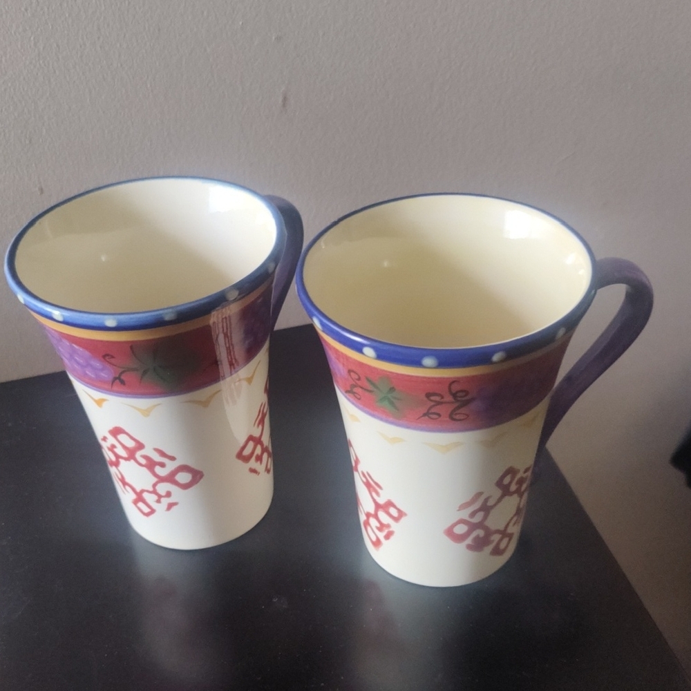 Vibrant Patterned Ceramic Mugs